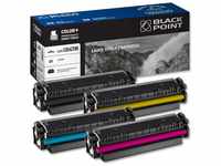 BLACK POINT Toner 4er Set Kompatibel zu HP 205A 30% mehr Effizienz HP CF530A CF531A