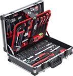 Meister Werkzeugkoffer 131-teilig - Stabiler Alu-Koffer -Set - F&uuml;r Haushalt, Garage
