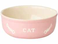 Nobby Katzen Keramikschale CAT, rosa / beige Ø13,5 X 5 cm, 1 Stück