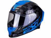Scorpion Unisex – Erwachsene NC Motorrad Helm, Schwarz/Blau, XS