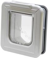 Cat Mate Elite Mikrochip-Katzenklappe mit Timer & LCD-Display (355), Wei&szlig;