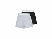 Calvin Klein Herren 2er Pack Boxershorts Unterhosen , Mehrfarbig (Black/Grey