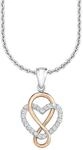 s.Oliver Kette mit Herz Anh&auml;nger f&uuml;r Damen, Zirkonia und 925er Sterling Silber,