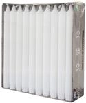 30 Kronkerzen, &Oslash; 2,2 cm, 24 cm, weiss, aus 100% Stearin, Papstar 86416, Wei&szlig;