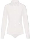 Seidensticker Damen Bodybluse Langarm Slim Fit Uni B&uuml;gelfrei Bluse, Wei&szlig;, 34...