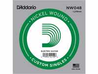 D'Addario NW048 Nickel-Einzelsaite für Gitarren 0,12 cm (0,048 Zoll)