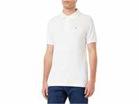 Tommy Jeans Herren Original Fine Pique Kurzarm Polo Shirt, Weiß (Classic...