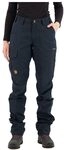 Fj&auml;llr&auml;ven Damen Karla Pro Curved Outdoor hose, Dark Navy, 44 EU