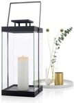 blomus -FINCA- Laterne L aus pulverbeschichtetem Metall, Windlicht, exklusive...