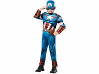Rubie's 640833M Captain America Kostüm, boys, blau, M