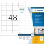 HERMA 9536 Wetterfeste Folienetiketten, 40 Blatt, 45,7 x 21,2 mm, 48 pro A4 Bogen,
