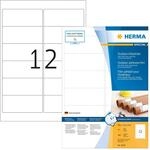 HERMA 9538 Wetterfeste Folienetiketten, 40 Blatt, 99,1 x 42,3 mm, 12 pro A4 Bogen,