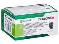 Lexmark C242XM0 Rückgabe-Tonerkassette Magenta mit extrahoher Kapazität
