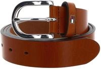 Tommy Hilfiger Damen G&uuml;rtel New Danny Belt Lederg&uuml;rtel, Braun (Cognac), 90 cm
