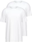 CALIDA Natural Benefit T-Shirt Herren, im praktischen Doppelpack Weiss 52-54