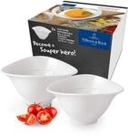 Villeroy & Boch - Vapiano Suppenschalen Set 2 teilig Wei&szlig;, Sp&uuml;lmaschinenfest,