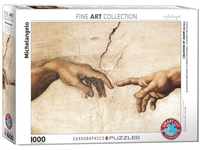 Eurographics 1000 Teile - Die Erschaffung Adams (Detail) von Michelangelo