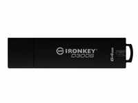 Kingston IronKey D300S verschlüsselter USB-Stick 64GB - Zertifiziert für FIPS...