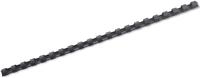 GBC Kunststoff-Binder&uuml;cken 21 Ringe 95 Blatt A4 12 mm 100 St&uuml;ck schwarz