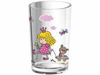 emsa Kinder-Trinkglas Kids, 0,2 Liter, Motiv: Princess, Bunt, 516274