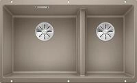 BLANCO SUBLINE 430/270-U | Granitsp&uuml;le aus SILGRANIT tartufo | Einbauart: Unterbau 