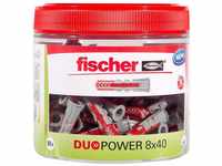 fischer DuoPower 8 x 40, handliche Runddose mit 80 Universaldübeln,...