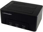 LC-POWER LC-DOCK-U3-HUB | USB 3.2 Dual Bay SATA Docking Station | HDD/SSD