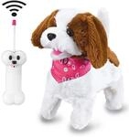JAMARA -Lucky RC Pl&uuml;schhund 27MHz- Weiches Fell, bewegt die Schnauze und Kopf,