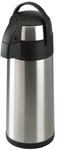 axentia Airpot in Silber, Pumpkanne aus rostfreiem Edelstahl, Volumen: ca. 5 L, 19 x