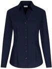Seidensticker Damen Women Slim Longsleeve Cotton Bluse, Dunkelblau(080613), 34 EU