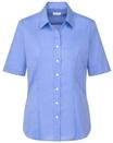 Seidensticker Damen Women Regular Shortsleeve Hemdbluse, Mittelblau(080605), 38 EU
