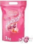 Lindt LINDOR Schokoladen| 1 kg Beutel, wiederverschlie&szlig;bar | ca. 80 Kugeln wei&szlig;e