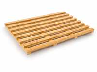 Relaxdays Holzvorleger aus Bambus (TBH 36,5 x 56,5 x 3) Badvorleger Holzrost
