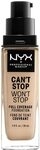 NYX Professional Makeup Can't Stop Won't Stop Full Coverage Foundation,