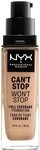 NYX Professional Makeup Can't Stop Won't Stop Full Coverage Foundation,