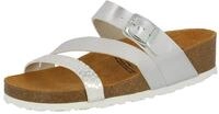 Lico Natural Glitter Damen Pantoletten, Silber, 36 EU