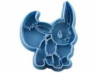 Cuticuter Eevee Pokemon Keksausstecher, Kunststoff, blau, 8x7x1.5 cm