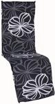 beo Gartenstuhlauflagen Saumauflage f&uuml;r Relaxst&uuml;hle, circa 175 x 47 x 6 cm, schwarz