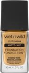 Wet n Wild Photo Focus Matte Foundation, Fl&uuml;ssiges Make-up Matt Aufbaubar, Kein