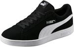PUMA Unisex Puma Smash V2 Sneaker, Puma Black Puma White Puma Silver, 48.5 EU