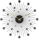 Karlsson Sunburst Wanduhr &Oslash; 50 cm Crystal Black