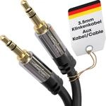 KabelDirekt &ndash; Klinkenkabel, Aux Kabel & Audio 3.5mm Kabel &ndash; 0,5m &ndash; In