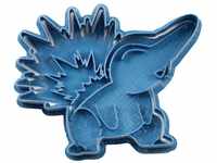 Cuticuter cindaquil Pokémon Ausstechform, Blau, 8 x 7 x 1.5 cm