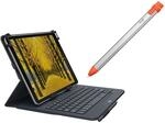 Logitech Universal Folio Tablet-H&uuml;lle mit Kabelloser Tastatur | Bluetooth, 2...