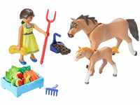 PLAYMOBIL DreamWorks Spirit Riding Free 70122 RU mit Pferd und Fohlen, ab 4...