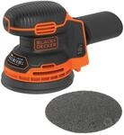 Black+Decker Akku-Exzenterschleifer / Schleifmaschine (18V, mit Staubfangbeh&auml;lter,