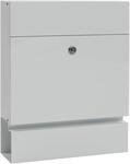 ME-FA 163010DE MEFA Briefkasten Serenade 163 mit Zeitungsrolle (Farbe wei&szlig;, mit