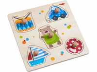 HABA 304608 - Greifpuzzle Spielsachen, 5-teiliges Holzpuzzle mit...