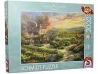 Schmidt Spiele Puzzle 59629 Thomas Kinkade, Weinbergen, 2000 Puzzle Teile, bunt