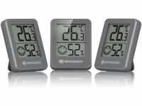 Bresser 3er Set Thermometer Hygrometer - Digitales Raumthermometer für...